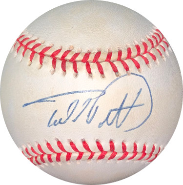 Picture of Athlon Sports CTBL-024180 Todd Pratt Signed RONL Rawlings Official National League Baseball Minor Tone Spots- JSA Holo No.DD64407 Philadelphia Phillies