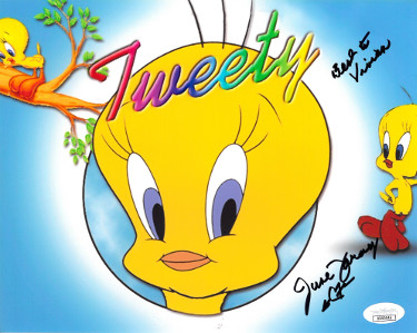 Picture of Athlon Sports CTBL-023617 June Foray Signed Looney Toons Tweety 8 x 10 in. Photo Best to Vivian- JSA Hologram No.DD90946