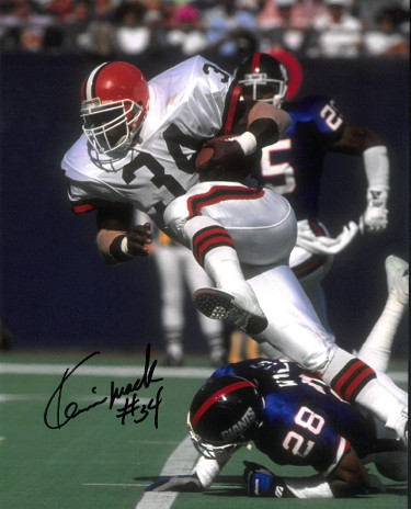 CTBL-024073 Kevin Mack Signed Cleveland Browns 8 x 10 in. Photo No.34 vs Giants -  Athlon Sports, CTBL_024073