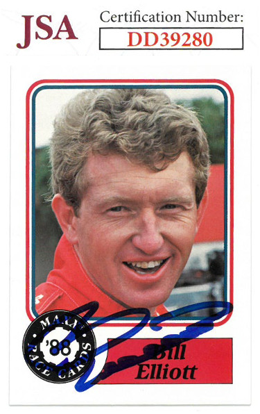 Picture of Athlon Sports CTBL-022724 No.50 Bill Elliott Signed NASCAR 1988 Maxx Charlotte Racing Trading Card for 1998