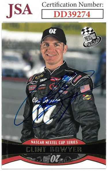 Picture of Athlon Sports CTBL-022737 No.G16 Clint Bowyer Signed NASCAR 2007 Press Pass Trading Card