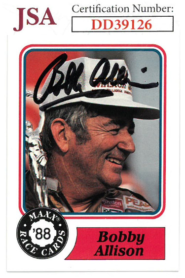Picture of Athlon Sports CTBL-022919 No.30 Bobby Allison Signed NASCAR 1988 Maxx Charlotte Racing Trading Card with JSA Hologram No.DD39126