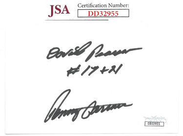 CTBL-023008 3 x 5 in. David Pearson & Benny Parsons Dual Signed NASCAR Index Card -  Athlon Sports, CTBL_023008