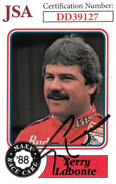 Picture of Athlon Sports CTBL-023027 No.63 Terry Labonte Signed NASCAR 1988 Maxx Charlotte Racing Trading Card