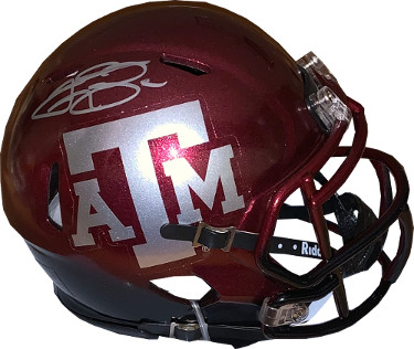 Picture of Athlon Sports CTBL-025257 Johnny Manziel Signed Texas A&M Aggies Riddell Speed Mini Helmet with JSA Witnessed Hologram