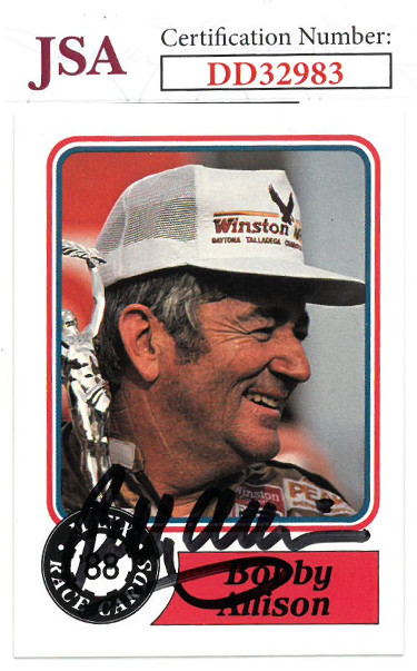 Picture of Athlon Sports CTBL-023128 Bobby Allison Signed NASCAR 1988 Maxx Charlotte Racing Trading Card No.30 with JSA Hologram No.DD32983