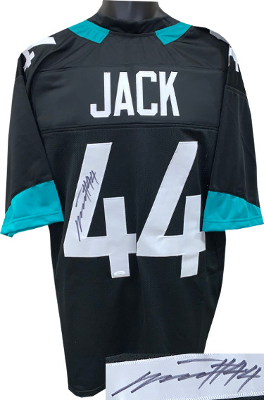 Picture of Athlon Sports CTBL-025288 No.44 Myles Jack Signed Stitched Pro Style Football Jersey&#44; Black - Extra Large