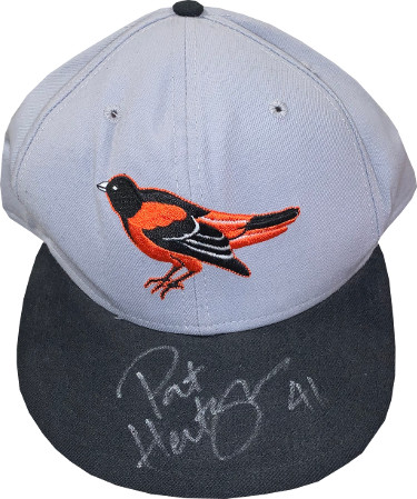 Picture of Athlon Sports CTBL-025688 No.41 Pat Hentgen Signed Baltimore Orioles Authentic MLB New Era Pro Model Wool Cap