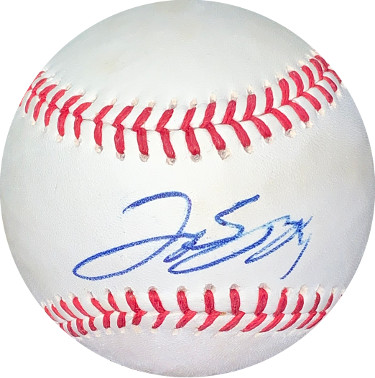 Picture of Athlon Sports CTBL-025716 George Springer Signed Rawlings Official Major League Minor Spots Baseball