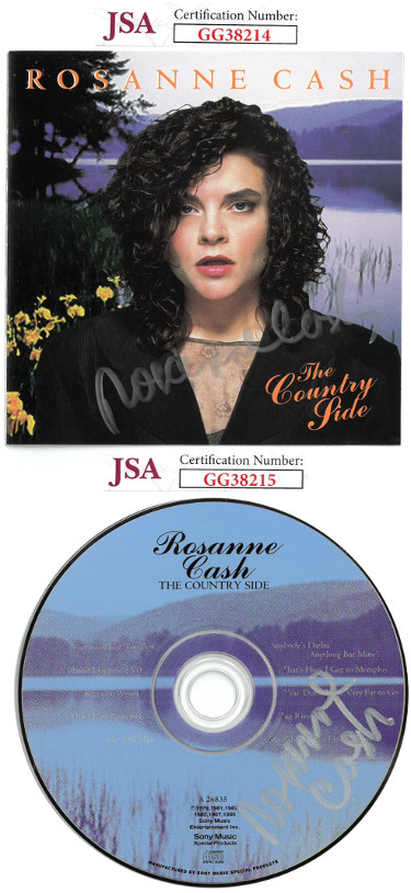Picture of Athlon Sports CTBL-026369 Rosanne Cash Signed The Country Side Album CD Cover & CD - JSA Hologram No.GG38214 & No.GG38215