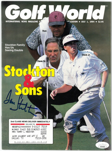 Picture of Athlon Sports CTBL-027257 Dave Stockton Signed Golf World Full Magazine 7-1-1994 - JSA No.EE60289