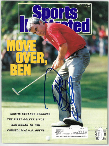 Picture of Athlon Sports CTBL-027259 Curtis Strange Signed Sports Illustrated Full Magazine 6-26-1989 - JSA No.EE60290 - US Open
