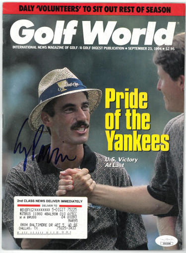 Picture of Athlon Sports CTBL-027264 Corey Pavin Signed Golf World Full Magazine 9-23-1994 - JSA No.EE63389 - The Presidents Cup