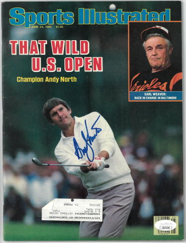 Picture of Athlon Sports CTBL-027265 Andy North Signed Sports Illustrated Full Magazine 6-24-1985 - JSA No.EE63394 - US Open