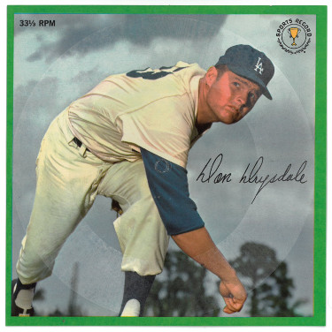 Picture of Athlon Sports CTBL-027277 Don Drysdale Los Angeles Dodgers 1964 Auravision Records 33 .33 RPM Card No.5 Gem Mint - Spindle unpopped