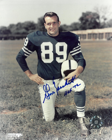 CTBL-028143 Gino Marchetti Signed Baltimore Colts NFL Licensed 8 x 10 in. Photo HOF 72 - On Knee