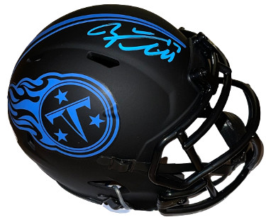 CTBL-029025 Ryan Tannehill Signed Titans Eclipse Mini Helmet - Black - Beckett Authenticated