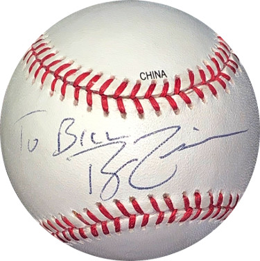 Picture of Athlon Sports CTBL-026428 Ryan Zimmerman Signed Rawlings Official Major League Baseball To Bill - JSA Hologram No.HH18385 - Washington Nationals