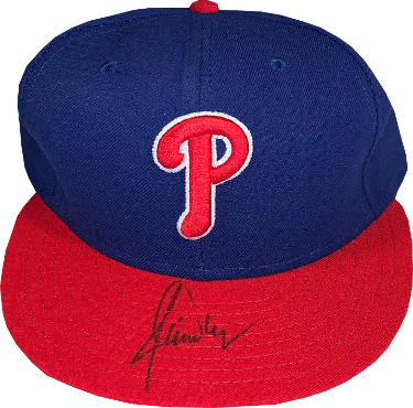 Picture of Athlon Sports CTBL-026457 Jamie Moyer Signed Philadelphia Phillies New Era Authentic Collection Fitted Cap - JSA Hologram No.HH18394