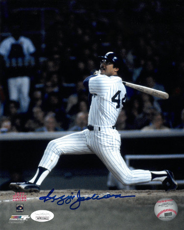 Picture of Athlon Sports CTBL-027440 Reggie Jackson Signed New York Yankees 8 x 10 in. Color Photo - JSA Witnessed - 1977 World Series