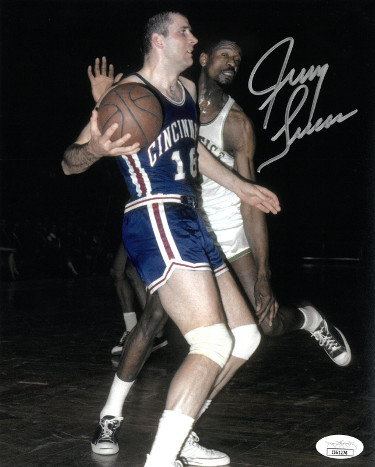 Picture of Athlon Sports CTBL-028238 Jerry Lucas Signed Cincinnati Royals Vintage 8 x 10 in. Photo - JSA