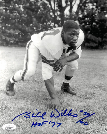 CTBL-028256 Bill Willis Signed Cleveland Browns Vintage B&W 8 x 10 in. Photo No.30-60 HOF 77 - JSA