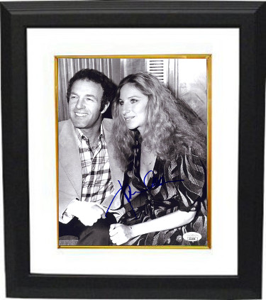 CTBL-BW27385 James Caan Signed 1975 Funny Lady B&W 8 x 10 in. Photo Custom Framing - JSA Hologram No.II11048 with Barbra Streisand