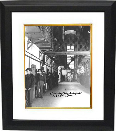 CTBL-BW27747 R.W. - Richard Wolfgang Sonnenfeldt Signed 1945 WWll Nuremberg Trials B&W 8 x 10 in. Photo Custom FramingPSA Military Tribunals