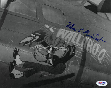 CTBL-027663 William E. Eisenhart Signed WWII Black Sunday B-17 Bomb Pilot Vintage B&W 8 x 10 in. Photo - PSA No.I25985 -  Athlon Sports, CTBL_027663