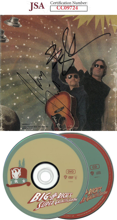 Picture of Athlon Sports CTBL-025916 John Rich Big Kenny Big & Rich Dual Signed Super Galactic Fan Pak Album CD Cover with 2 CDs - JSA Hologram No.CC09724