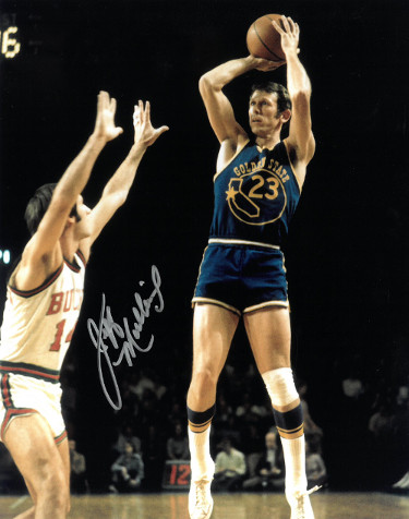Picture of Athlon Sports CTBL-025964 Jeff Mullins Signed Golden State Warriors 8 x 10 in. Photo - Blue Jersey