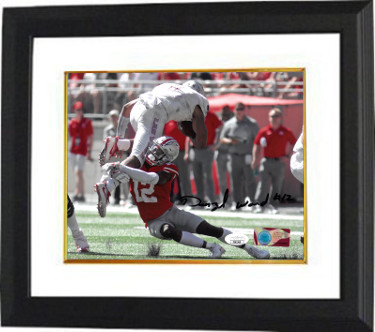 CTBL-BW28252 Denzel Ward Signed Ohio State Buckeyes NCAA 8 x 10 in. Photo Custom Framing No.12 - JSA - Full Signature-Horizontal