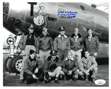 CTBL-026065 Jack Widowsky Signed WWII 509th Composite Group-Enola Gay-Hiroshima B&W 8 x 10 in. Photo Top Secret Navigator - JSA Hologram No.HH18113