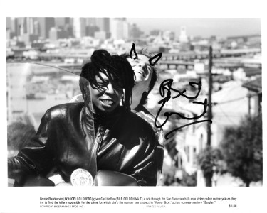 Picture of Athlon Sports CTBL-026083 Bobcat Goldthwait Signed 1987 Burglar Movie B&W 8 x 10 in. Photo - JSA No.AA38160 with Whoopi Goldberg