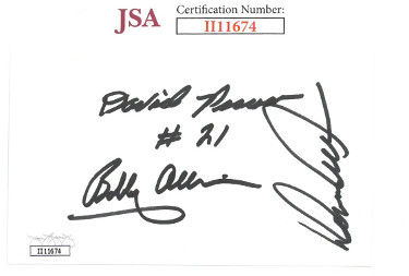 CTBL-027829 NASCAR Legends Bobby Allison-Donnie Allison-David Pearson Signed 3 x 5 in. Index Card 3 Sigs - JSA No.II11674 -  Athlon Sports, CTBL_027829