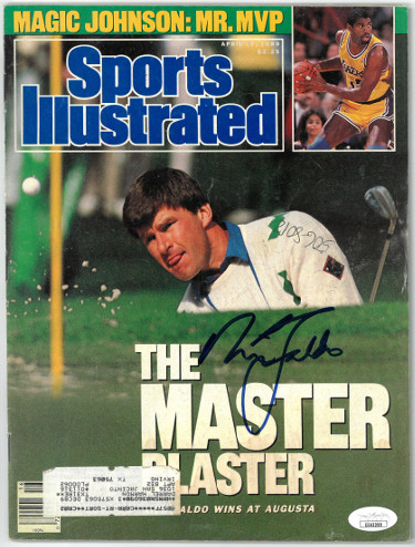 Picture of Athlon Sports CTBL-027888 Nick Faldo Signed Sports Illustrated Full Magazine 4-17-1989 Minor Wear - JSA No.EE63299 - Masters Champ Augusta