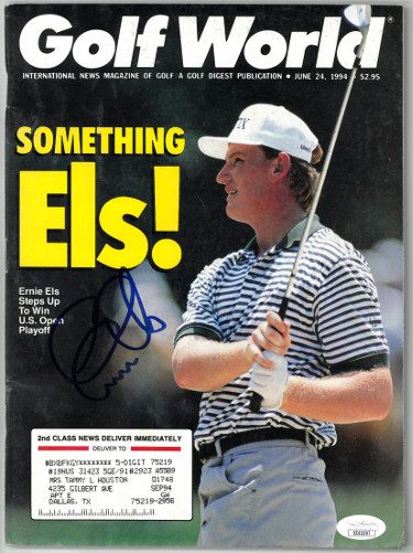 Picture of Athlon Sports CTBL-027889 Ernie Els Signed Golf World Full Magazine June 24, 1994 - JSA No.EE63307 - US Open Champ