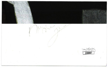 CTBL-028584 Keyshawn Johnson Signed 3 x 5 in. Lithograph Pencil Cut Signature JSA Authentication - New York Jets-USC Trojans-Dallas Cowboys-Bucs