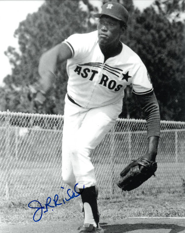 CTBL-028626 JR Richard Signed Houston Astros B&W 8 x 10 in. Photo