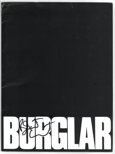 Picture of Athlon Sports CTBL-026180 Bobcat Goldthwait Signed 1987 Burglar Movie Press Kit & Script Folder - Cover Wear & Bends - JSA No.AA38161