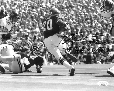 CTBL-026202 Billy Sims Signed Oklahoma Sooners B&W 8 x 10 in. Photo No.20 78 Heisman - JSA Hologram