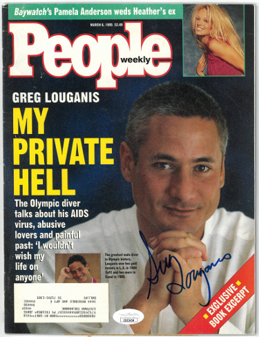 CTBL-026978 Greg Louganis Signed People Weekly Full Magazine 3-6-1995 - JSA No.EE63454 - Olympic Gold Medalist