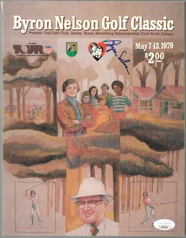Picture of Athlon Sports CTBL-026982 Byron Nelson Signed 1979 Byron Nelson Golf Classic Program - JSA No.EE63397