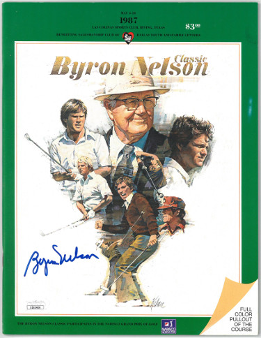 Picture of Athlon Sports CTBL-026983 Byron Nelson Signed 1987 Byron Nelson Golf Classic Program - JSA No.EE63406