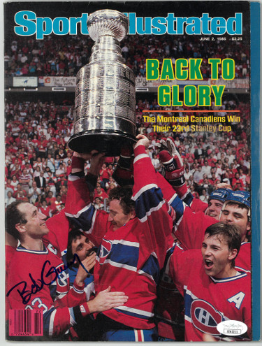 Picture of Athlon Sports CTBL-026993 Bob Gainey Signed Sports Illustrated Full Magazine June 2&#44; 1986 - JSA No.EE63211 - Montreal Canadiens & Stanley Cup