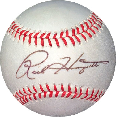 Picture of Athlon Sports CTBL-027984 Rick Honeycutt Signed ROAL Rawlings Official American League Baseball Minor Bleed - JSA No.II11973 - Mariners-Rangers-As