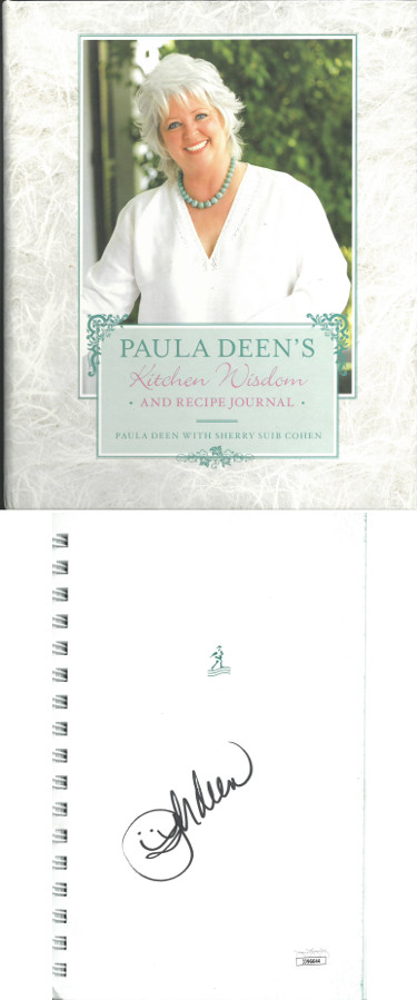 CTBL-028665 Paula Deen Signed 2008 Kitchen Wisdom & Recipe Journal Hardcover Book - JSA No.JJ96644 -  Athlon Sports, CTBL_028665