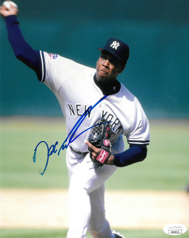 Picture of Athlon Sports CTBL-026248 Dwight & Doc Gooden Signed New York Yankees 8 x 10 in. Photo - JSA Hologram