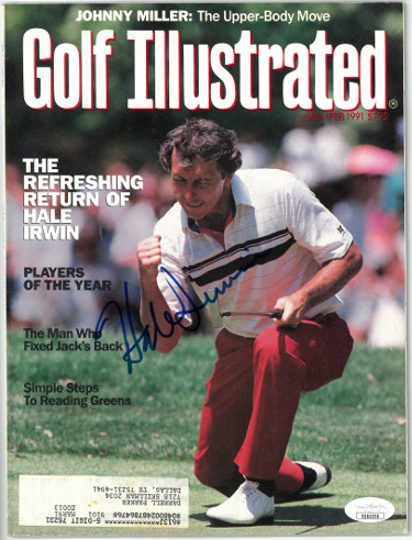 Picture of Athlon Sports CTBL-027210 Hale Irwin Signed Golf Illustrated Full Magazine Jan-Feb 1991 - JSA No.EE63230