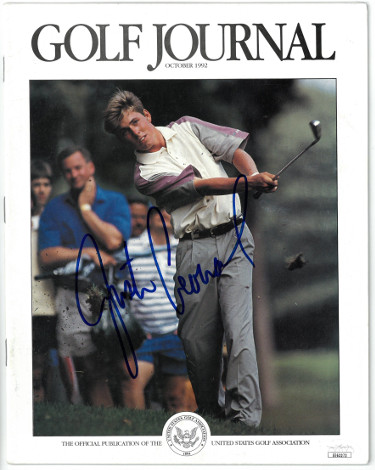 Picture of Athlon Sports CTBL-027220 Justin Leonard Signed Golf Journal Full Magazine October 1992 - JSA No.EE63272 - No Label